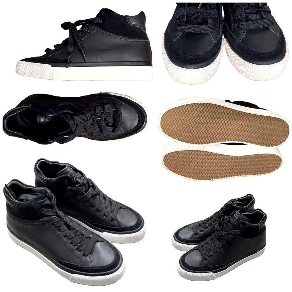 rag & bone Leather and Suede High-Top Sneakers